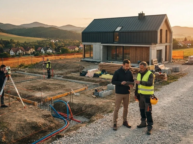 Manažment výstavby rodinného domu na prípravu staveniska a povolenia