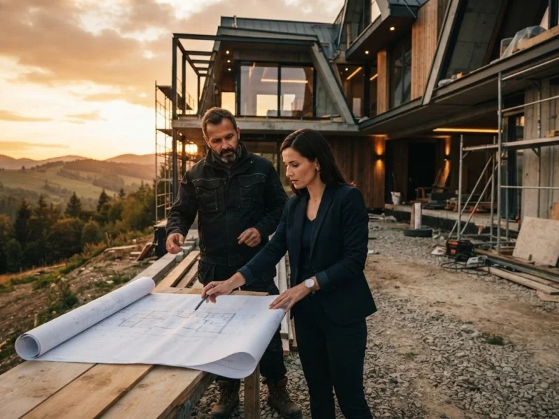 Autorský dozor architekta: Cena, rozsah a význam pre vašu stavbu v roku 2026 Autorský dozor architekta: Cena, rozsah a význam pre vašu stavbu v roku 2026