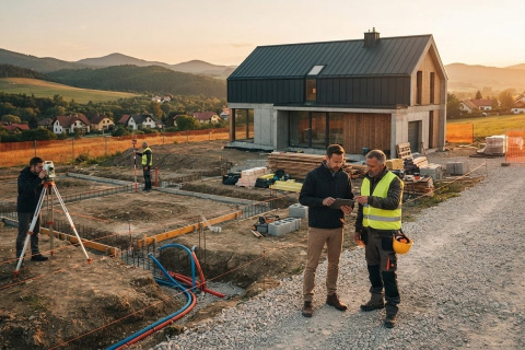 Manažment výstavby rodinného domu na prípravu staveniska a povolenia